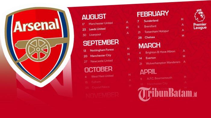 Jadwal Lengkap Arsenal