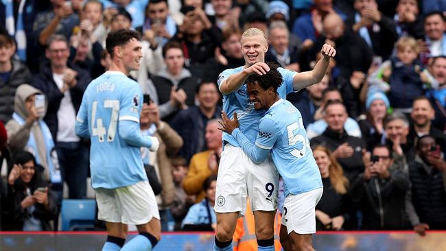 Manchester City Hancurkan Burnley 5-1, Haaland Tampil Ganas