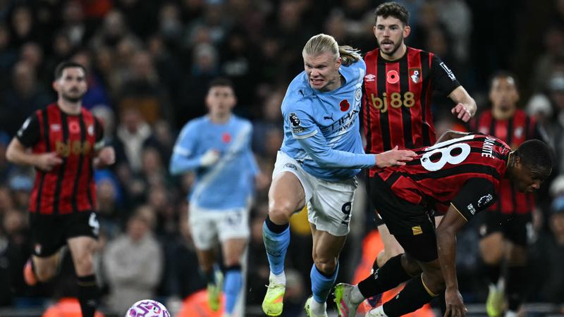 Man City Posisi Dua Usai Haaland vs Bournemouth