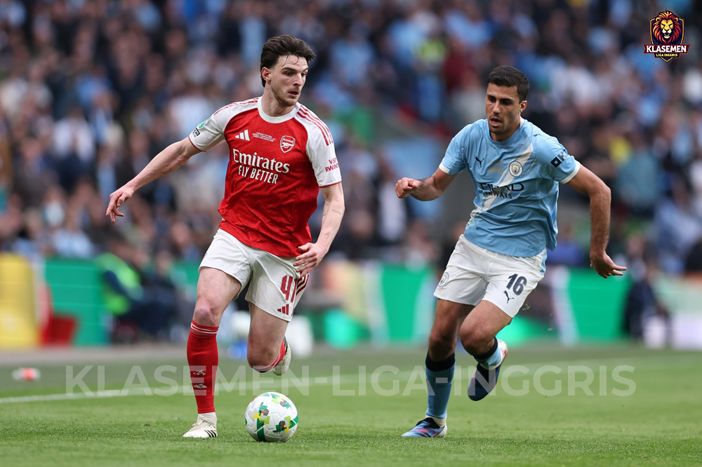 Declan Rice Arsenal harus bangkit lawan Man City